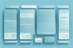 Market Hours and Trading Sessions, flat light blue style