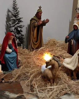 Nativity scene Ukraine bombed by russian