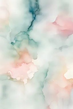Abstract watercolor, alcohol ink background, pale, light colors with very little drips of silver