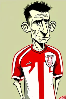 Anthony Gordon English soccer player cartoon 2d