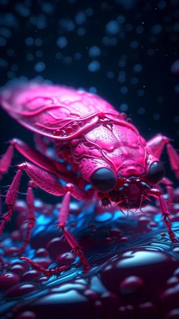 full image, Magical Fantastic pink bug, Liquid Structure, Flying pink bug, Splash, Portrait Photography, Fantasy Background, Intricate Patterns, Ultra Detailed, Luminous, Radiance, beautiful, Ultra Realism, Complex Details, Intricate Details, 16k, HDR, High Quality, Trending On Artstation, Sharp Focus, Studio Photo, Intricate Details, Highly Detailed