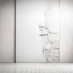 Hyper Realistic Abstract White Wall