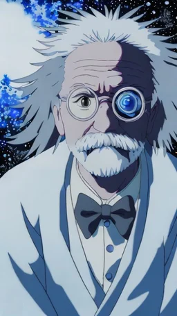 Albert Einstein, detailed and intricate calligraphy ink painting of a "cyborg Mad Scientist" holding beakers, outer space Background cosmic fractals, dystopian, concept art, unreal engine 5, god rays, ray tracing, RTX, lumen lighting, ultra detail, volumetric lighting, 3d, finely drawn, high definition, high resolution. award-winning: professional portrait: atmospheric: commanding: fantastical: clarity: 16k: ultra quality: striking: brilliance: stunning colors: amazing depth: masterfully crafted