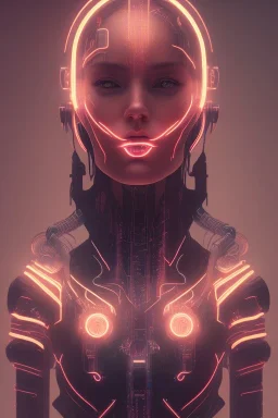 cyberpunk, head, women, portrai, tron, cyborg