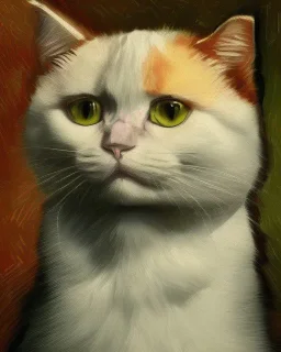 Portrait of a cat by Van Gogh