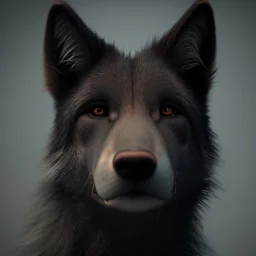 award winning portrait of a maleunreal 5, octane render, cinema4d, dynamic lighting, dramatic lighting, 4k, redshift render, highly detailed, hyper realistic,anthropomorphic black wolf long