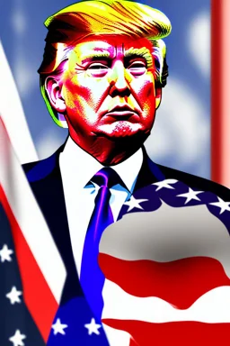 Donald Trump as a character from Tokyo Ghoul