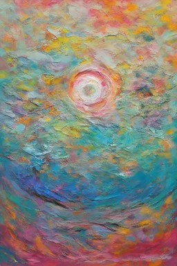 a world within in the style of Sheila Legge