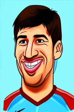 cartoonLuis Suarez Footballer