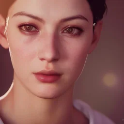 potrait sexy girl, short hair , 8k ,rtx , hyper realistis, very details