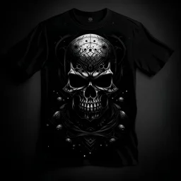 create dark themed print for t-shirt (do NOT include t-shirt itself give only print)