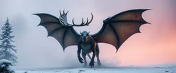 moose dragon rex with two powerful wings
