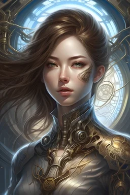 photo, 8k portrait of beautiful cyborg with brown hair, intricate, elegant, highly detailed, majestic, digital photography, art by artgerm and ruan jia and greg rutkowski surreal painting photo, 8k portrait of beautiful cyborg with brown hair, intricate, elegant, highly detailed, majestic, digital photography, art by marina surreal painting silver godess, filigree, broken glass, masterpiece, sidelighting, finely detailed beautiful eyes: 1.2, hdr, realistic, high