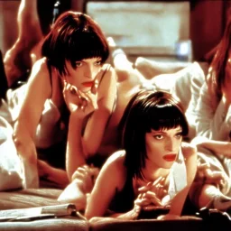 Pulp Fiction movie, scene, mia, uma thurman