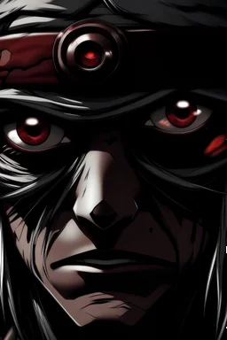 Dark shinobi blood eyes jutsu