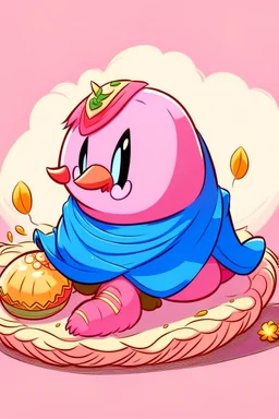 kirby eating dragon in dress