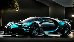 Rear View A stunningly realistic (((Bugatti Divo x brabus))), intricate detail and perfection in every surface, glimmering metal and luxurious contours, a (perfect model) for a desktop wallpaper fit for high resolution screens, evoking a sense of futuristic elegance in a (4K cinematic atmosphere).