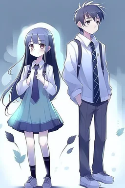 romantic hight school ghost girl and human boy