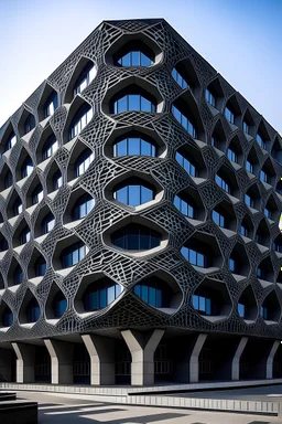 picture of a trigram inspired building