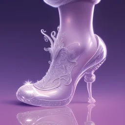 cinderellas glass shoe ,magical, snow, sharp, ornate, elegant, highly detailed, transparent, artstation, concept art, smooth, sharp focus, illustration, 8k,intricate