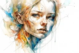 ity sketch, watercolor, white background, vibrancy of watercolor wash, highly detailed, with sharp focus and smooth transitions. Carne Griffiths, Wadim Kashim, Carl Larsson, Pascal Blanche, golden ratio, masterpiece, trend on CGSociety and Artstation, bottomless, impressive, something that does not even exist, textures, iridescent scales and luminescent, impressive beauty, pure perfection, divine presence, unforgettable beauty, impressive, impressive, volumetric light, auras, rays, reflections o