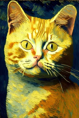 Portrait of a Cat by Van Gogh