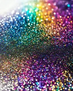 multi colors glitters on white background