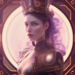 composition,portrait painting of a steampunk princess,steampunk center, ultra realistic, concept art, intricate details, eerie highly detailed, shiny, smooth, studio quality, octane render, Surrealism, Triadic colour scheme,glow-stick, ambient lighting,nightclub lighting, polaroid, 100mm, --ar 1:1 --v4