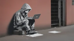 hacker by banksy