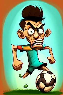 win Nunez Footballer ,cartoon 2d