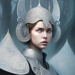 sango fantasy, fantasy magic, intricate, sharp focus, illustration, highly detailed, digital painting, concept art, matte, artgerm and paul lewin, masterpiece, mercury armor