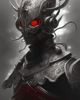 Detailed anime Man, dark brown hair, black and red dragon scale armor, intricate details, full body portrait, keep head in frame, slight smile, black Japanese motif, concept art, highly detailed, digital painting, concept art, sharp focus, illustration, art by Yoji Shinkawa, WLOP and greg rutkowski and Alphonse mucha and artgerm and yanjun Chen and Junji ito and Makoto Shinkai, HDR, octane render