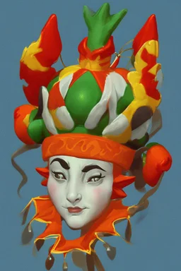 A jester hat if drawn for nickelodeon in the 1990s