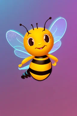 Cute bee as pfp animation style