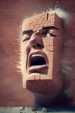 absorbing the impact of a giant brick to the face