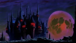 castle at night