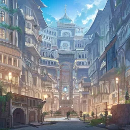 many buildings pueblo, greek, and islamic architecture under the earth