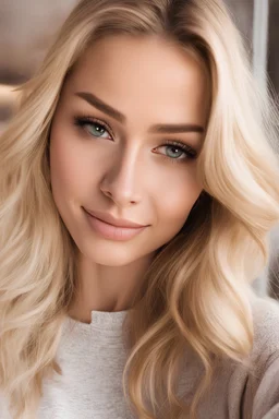 casual selfie of a young blonde woman, natural beauty, casual photo, detailed facial features, high resolution, realistic, natural lighting, warm tones, minimal makeup, relaxed expression, soft and natural hair, authentic smile, casual attire, genuine, everyday beauty, detailed eyes, young blonde woman taking a casual selfie, natural beauty, soft and warm tones, realistic, detailed facial features, relaxed and carefree expression, high quality, realistic, detailed, casual,