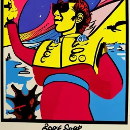 Pop art space cowboy