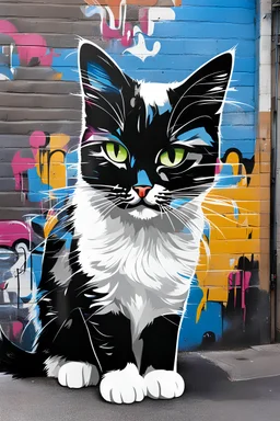 graffiti cat