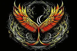 Phoenix like infinity logo