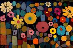 Flowers in thestyle of paul klee