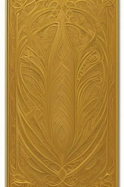 rectangular gold delicate art nouveau book cover