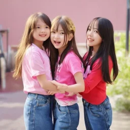 trio girl friendship