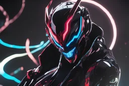 Miles with RGB cyber mask in 8k solo leveling shadow artstyle, Crystal and Symbiote them, neon effect , magic circle, close picture, full body, apocalypse, intricate details, highly detailed, high details, detailed portrait, masterpiece,ultra detailed, ultra quality