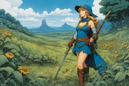 (high res photo in the style of Orion, by Masamune Shirow) farmer elf in the fields (high res photo by Ray Harryhausen) You are Barbara, a female elf druid in the town of Nausicaa in the kingdom of Orlania. You've spent your life learning the ways of nature and the power it contains. You've spent your life working in the fields and have come to believe the reason for the success of the other races is that they do not live in harmony with nature like the elves do. You have been told stories of t