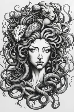 Medusa Mitologia Griega diseño tatoo