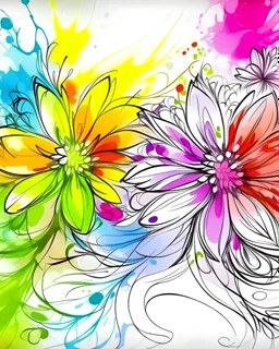 draw a front-page, colored picture flower background, only use online, beautiful art, beautiful and nice background, no shadows a clear and well art