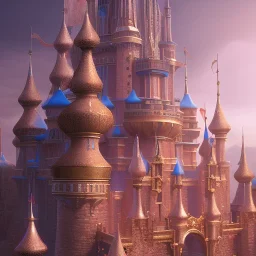 The palace of magic king, huge structure, panoramic view, zoomed out view of the exterior, mysterious, soft lighting, unreal engine 5 volumetric lighting, intricate details, realistic style, 8k resolution