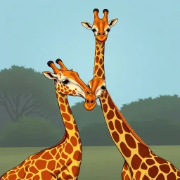 Among giraffes, there's more same-sex than opposite-sex activity. In fact, studies say gay sex accounts for more than 90 percent of all observed sexual activity in giraffes. And they don't just get straight to business. gay cartoon, andy warhol paint style,